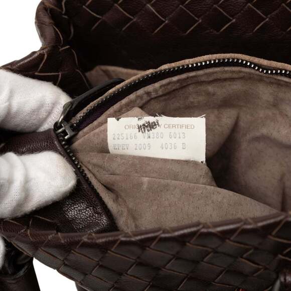 BOTTEGA VENETA Brown Leather Intrecciato Tote Bag - Picture 6 of 6